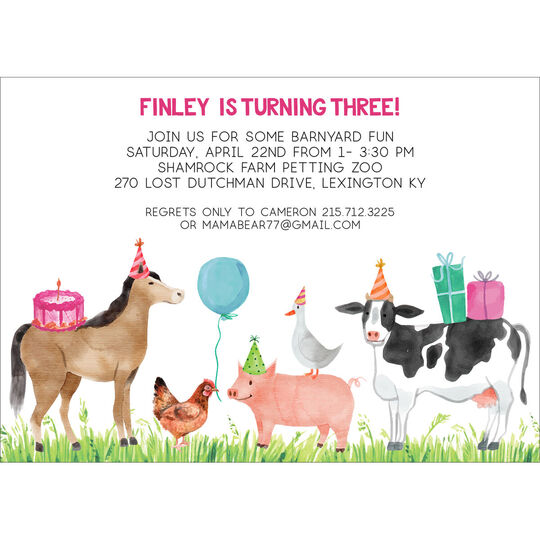 Barnyard Invitations